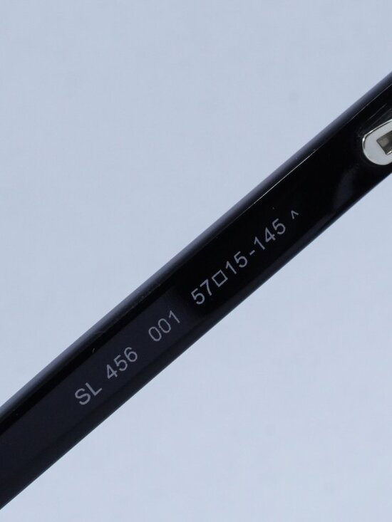 Saint Laurent SL456 001 Sunglasses Black Cat Eye Frame, Black Lenses main image 11